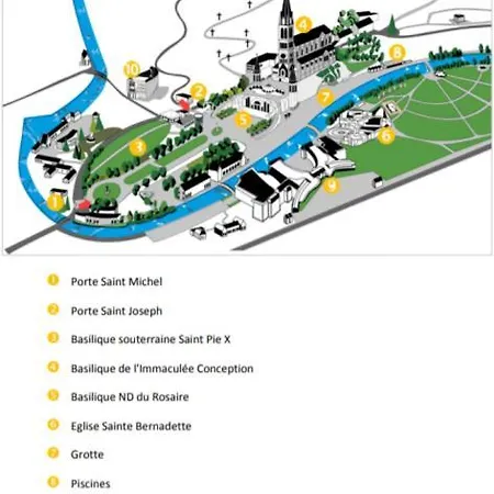Appartement Bigorra Centre Le Sanctuaire La Grotte , Parking Lourdes