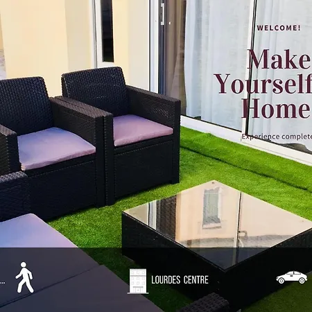 Bigorra Centre Le Sanctuaire La Grotte , Parking Lägenhet *